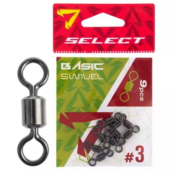 Вертлюжок Select Basic Swivel #3 (9 шт / уп), Размер: #3 (15.5 мм), фото 